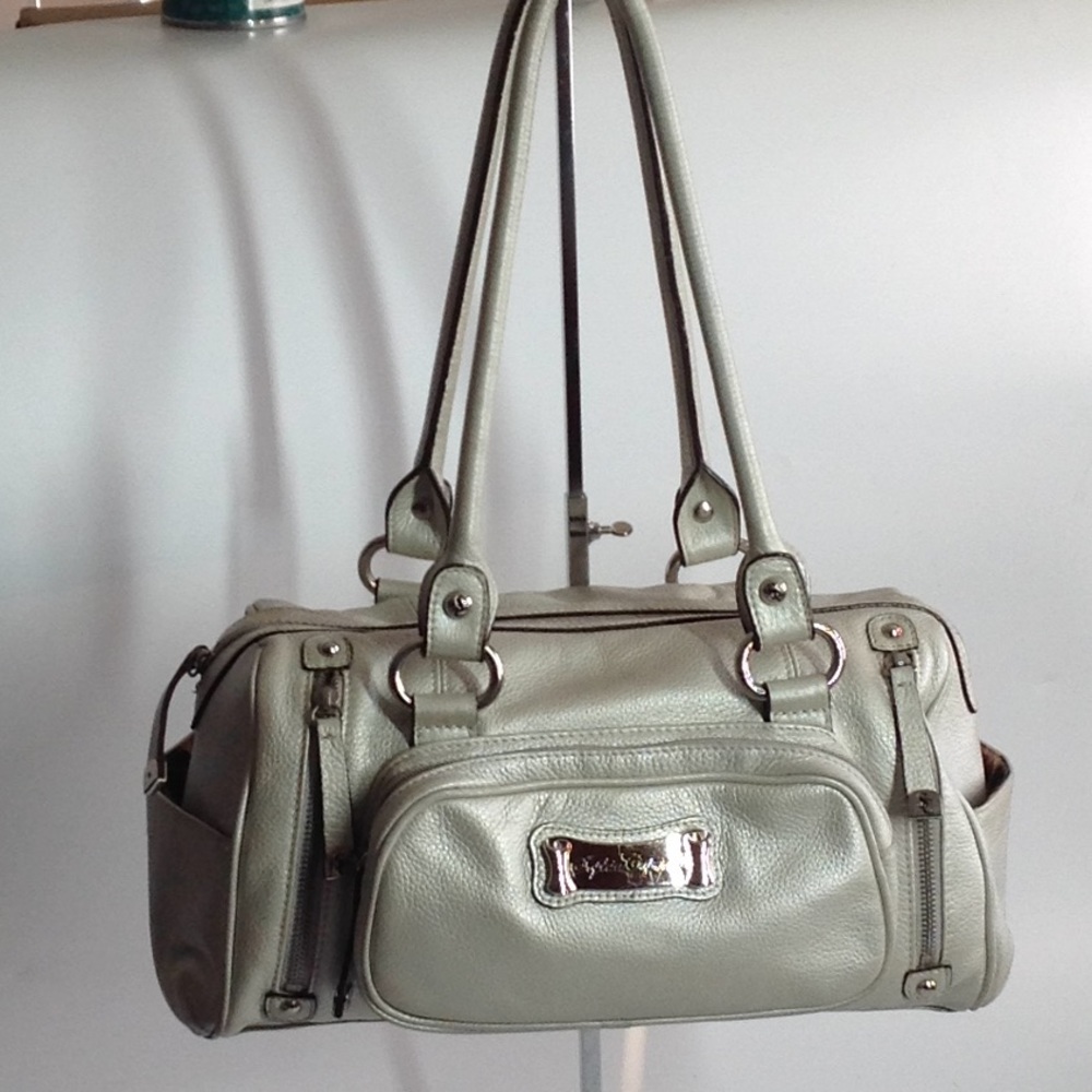 Sophia Caperelli Silver Metallic Shoulder …